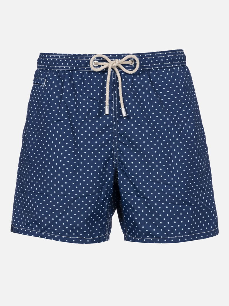 Herren-Badeshorts aus leichtem Stoff Lighting Micro Fantasy mit Polka-Dots-Print