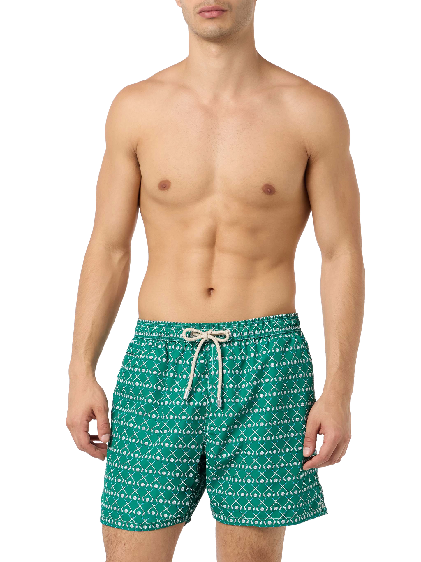 Herren-Badeshorts aus leichtem Stoff Lighting Micro Fantasy mit Golf-Print
