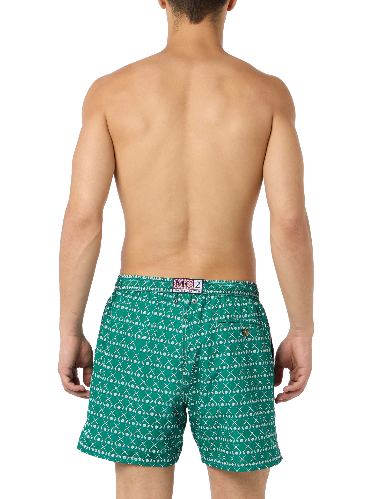 Herren-Badeshorts aus leichtem Stoff Lighting Micro Fantasy mit Golf-Print