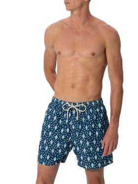 Herren-Badeshorts aus leichtem Stoff Lighting Micro Fantasy mit Uhrenaufdruck