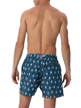 Herren-Badeshorts aus leichtem Stoff Lighting Micro Fantasy mit Uhrenaufdruck
