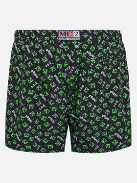 Badeshorts aus leichtem Stoff „Lighting“ mit Minecraft-Aufdruck | MINECRAFT® SPECIAL EDITION