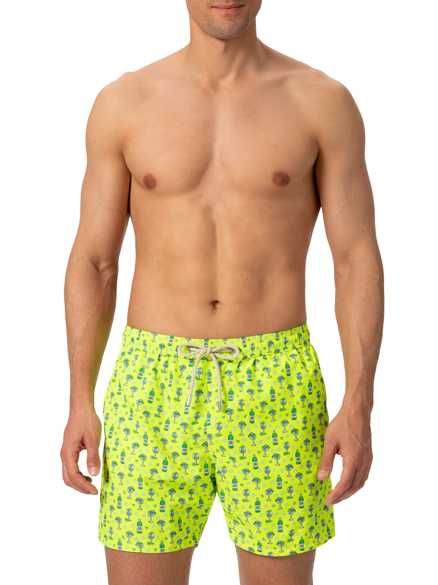 Badeshorts aus leichtem Stoff „Lighting“ mit Cocktail-Print