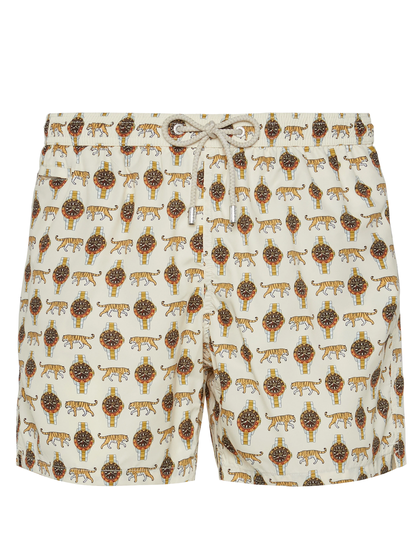 Lightweight fabric swim shorts Lighting with watch print - MC2 Saint Barth