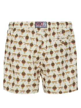 Lightweight fabric swim shorts Lighting with watch print - MC2 Saint Barth