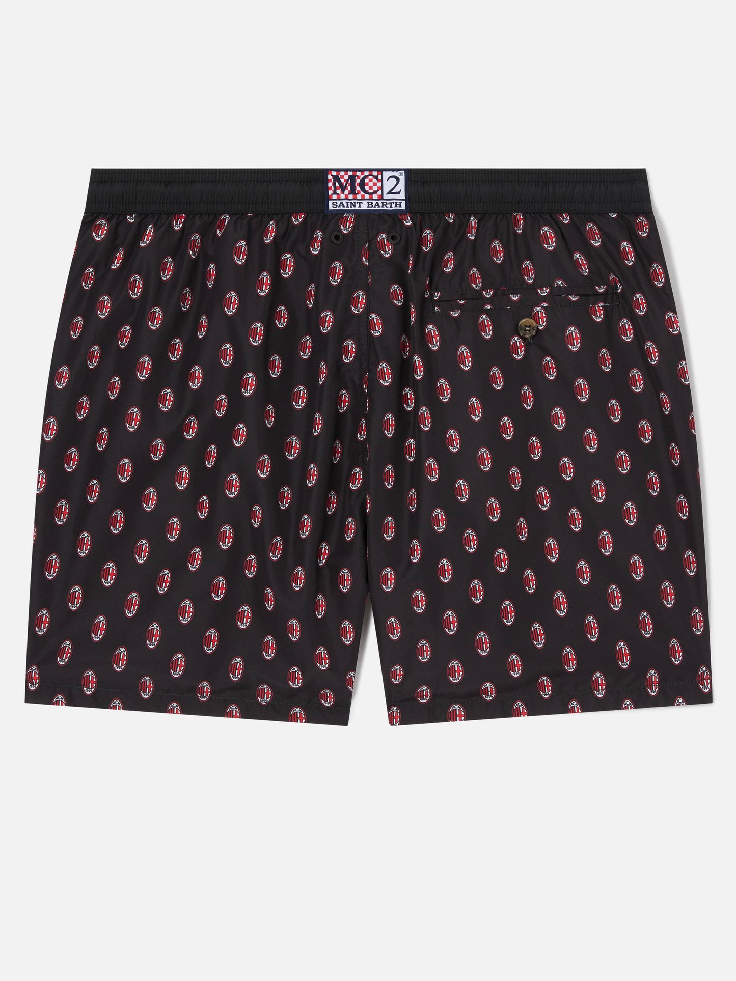 Herren-Badeshorts aus leichtem Stoff mit Milan-Print | MAILAND SONDERAUSGABE