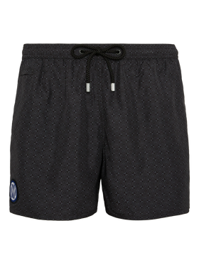 Lightweight fabric swim shorts Lighting with Inter print | INTER FC SPECIAL EDITION - MC2 Saint Barth