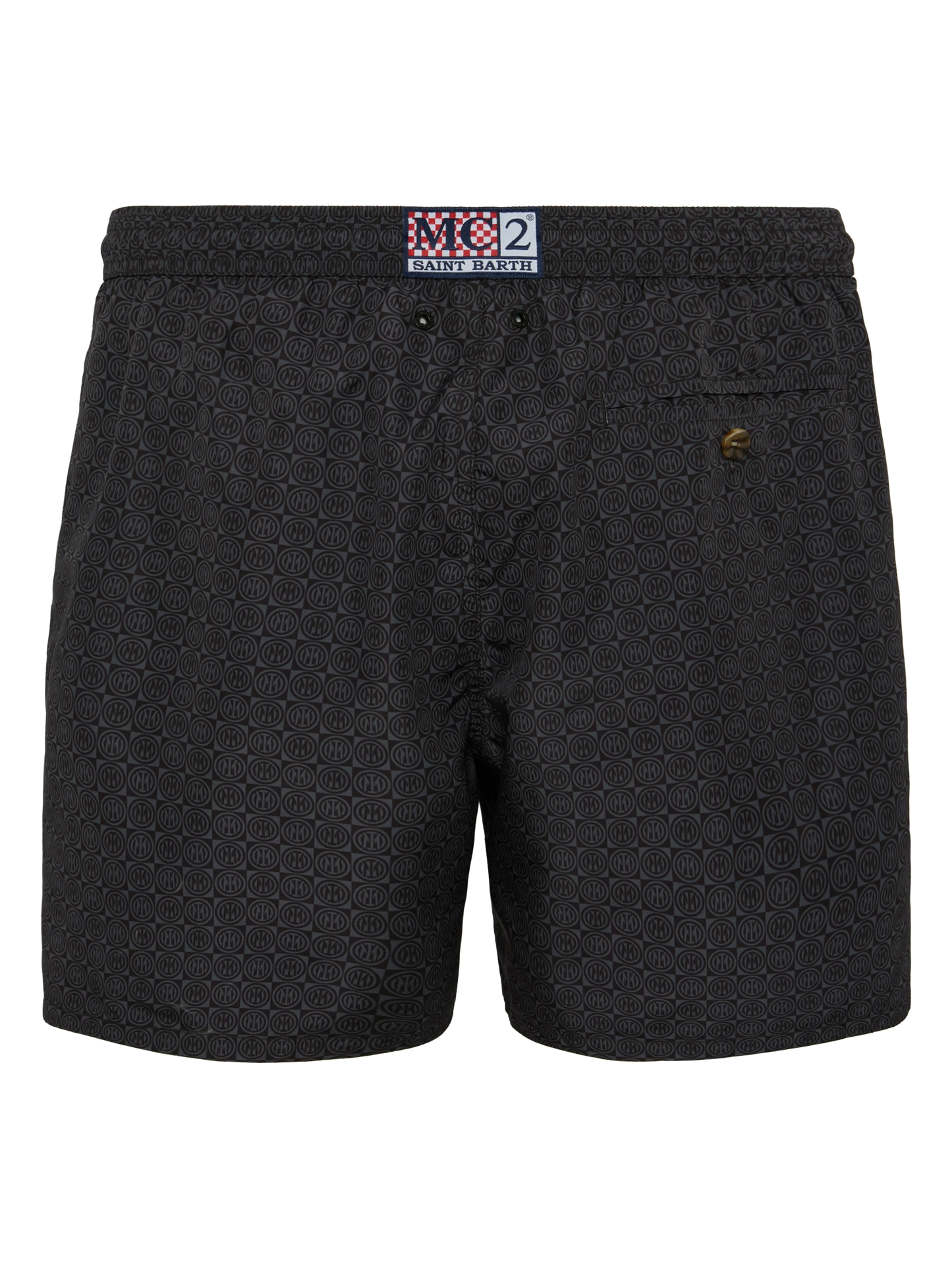 Lightweight fabric swim shorts Lighting with Inter print | INTER FC SPECIAL EDITION - MC2 Saint Barth