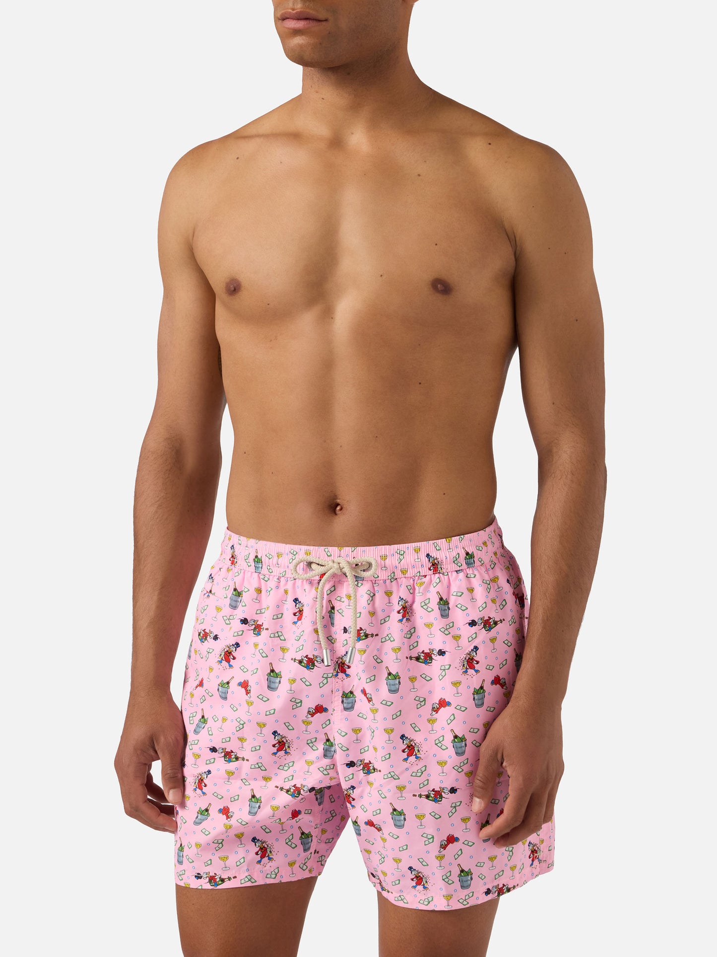 Pink Lighting Micro swim shorts with McDuck print | Special Edition