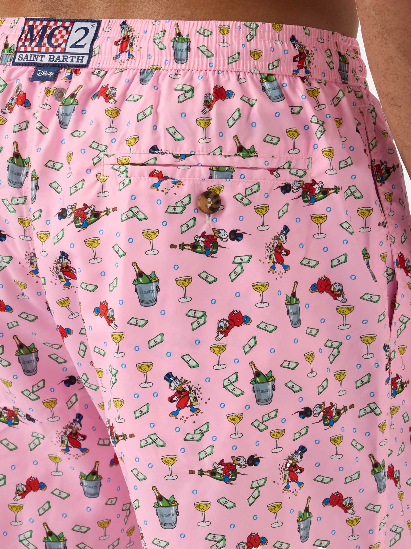 Pink Lighting Micro swim shorts with McDuck print | Special Edition