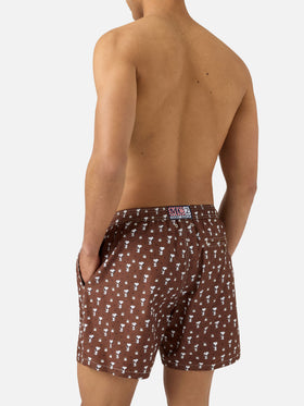 Brown Lighting Micro swim shorts with Snoopy print | Special Edition