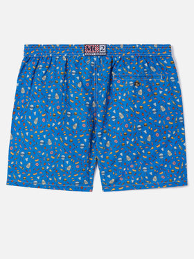 Bluette Lighting Micro swim shorts with street food all-over print