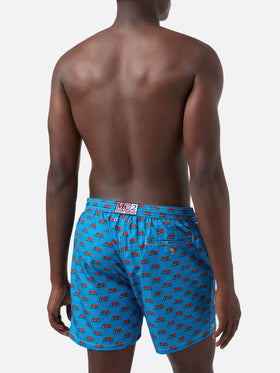 Navy Lighting Micro swim shorts with Ducati all-over print | Special Edition