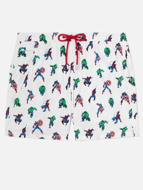 Lighting Micro Fantasy Marvel super heroes print swim shorts | Special Edition