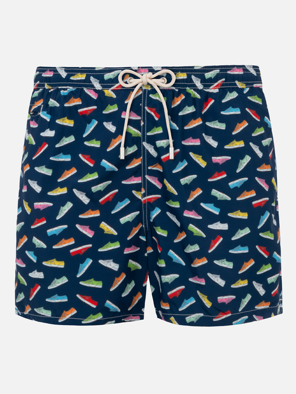 Light fabric man swim shorts Superga print | SUPERGA® SPECIAL EDITION