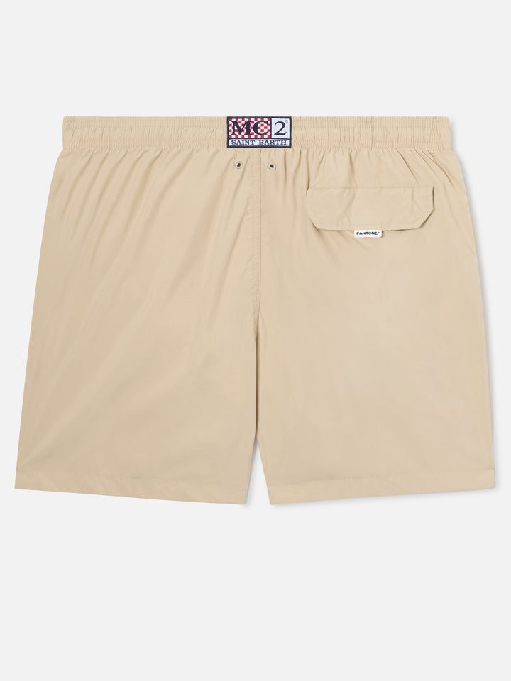 Short de bain Lighting Pantone beige | PANTONE SPECIAL EDITION 