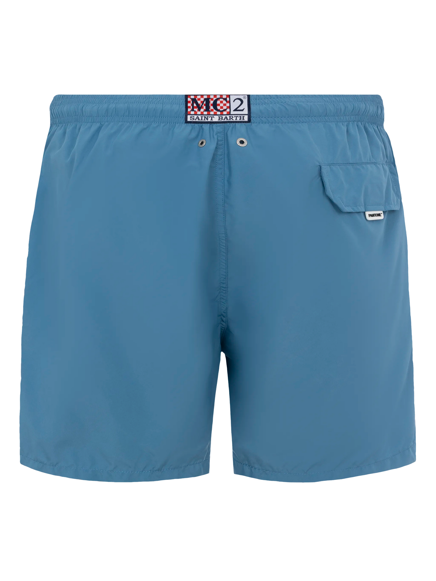 Badeshorts aus leichtem Stoff in Staubblau Lighting Pantone | PANTONE® SPECIAL EDITION