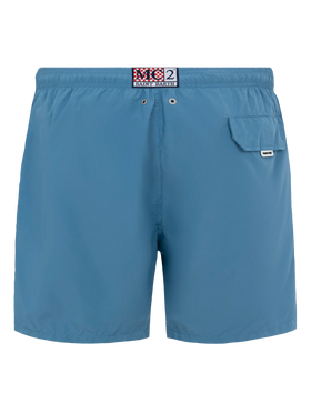 Badeshorts aus leichtem Stoff in Staubblau Lighting Pantone | PANTONE® SPECIAL EDITION