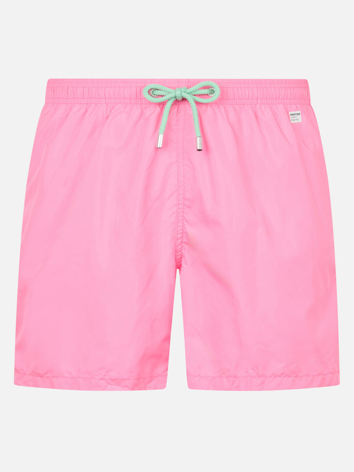 Rosa Badeshorts für Herren aus leichtem Stoff Lighting Pantone | PANTONE® SPECIAL EDITION