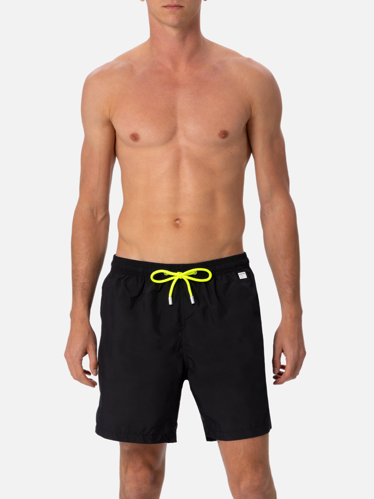 Man lightweight fabric black swim shorts Lighting Pantone | PANTONE® SPECIAL EDITION