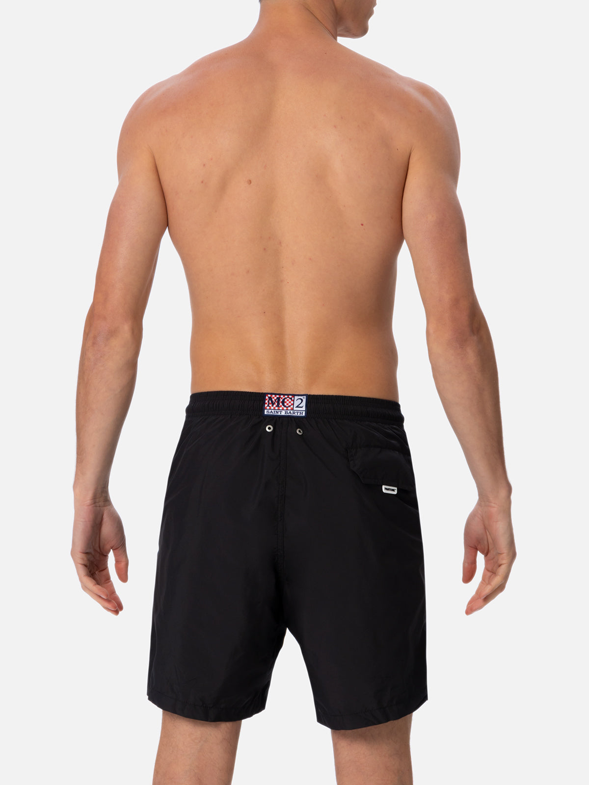 Man lightweight fabric black swim shorts Lighting Pantone | PANTONE® SPECIAL EDITION