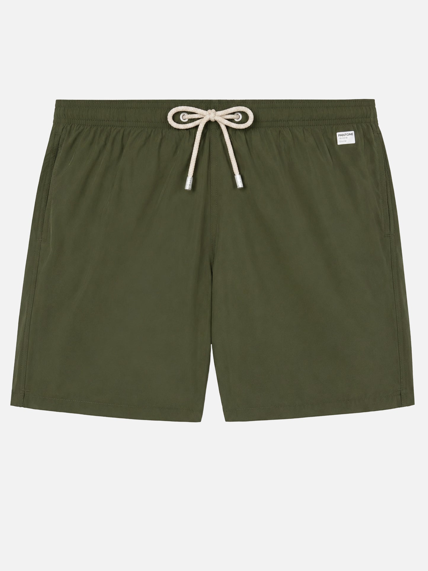 Lightweight fabric military green swim shorts Lighting Pantone | PANTONE® SPECIAL EDITION