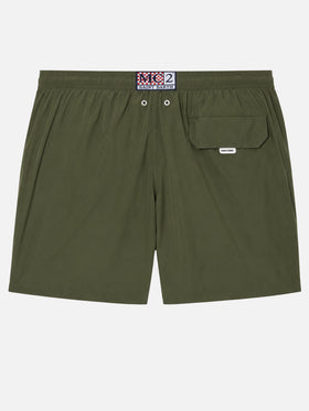 Lightweight fabric military green swim shorts Lighting Pantone | PANTONE® SPECIAL EDITION