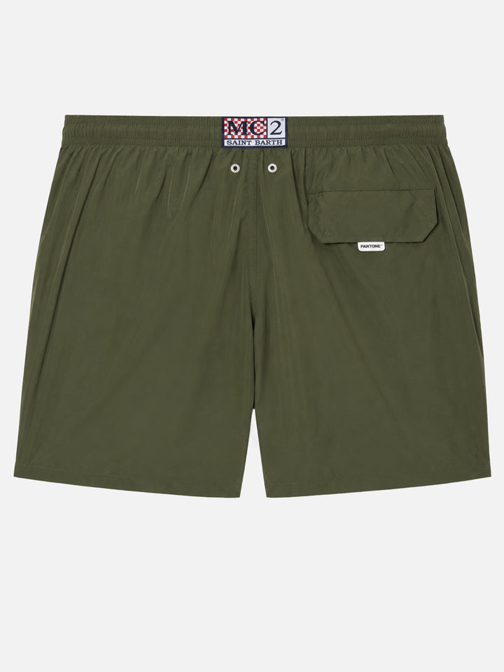 Costume mare Lighting Pantone in tessuto leggero verde militare | PANTONE® SPECIAL EDITION