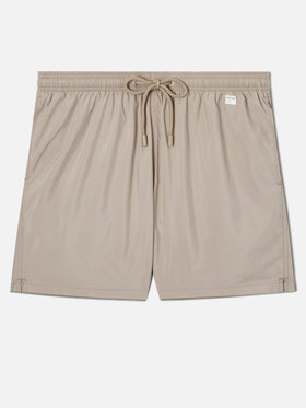 Lighting Pantone swim shorts in solid khaki | Special Edition
