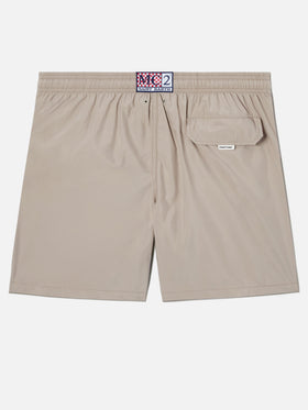 Lighting Pantone swim shorts in solid khaki | Special Edition