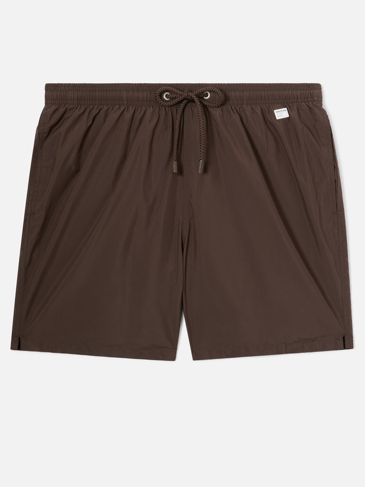 Short de bain Lighting Pantone marron foncé | PANTONE SPECIAL EDITION 