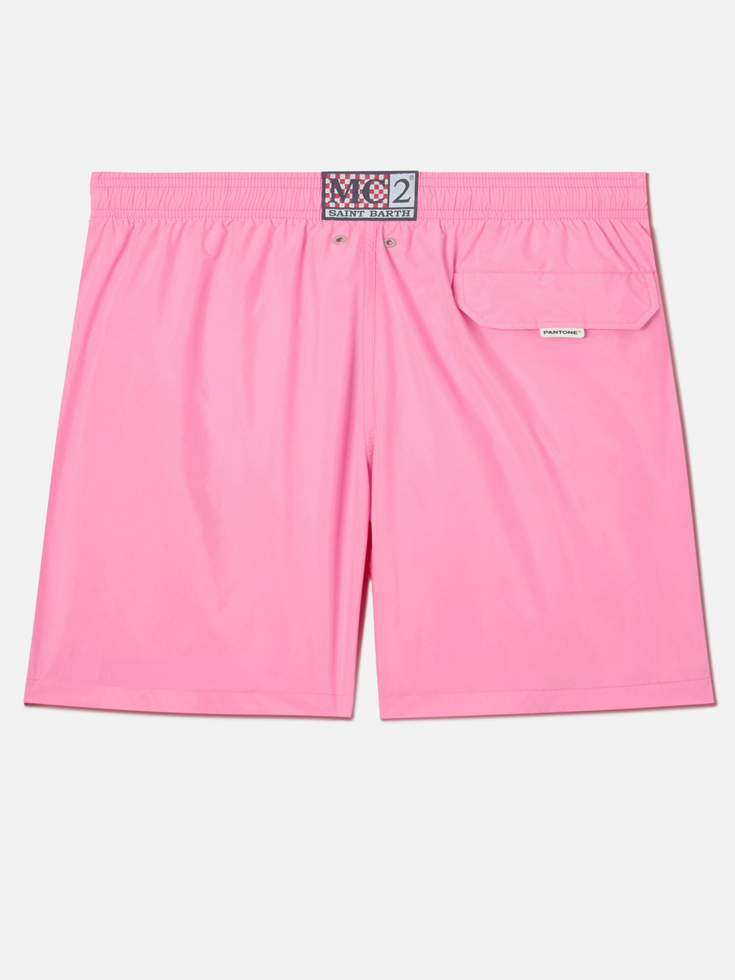 Lighting Pantone swim shorts in solid pink | Special Edition