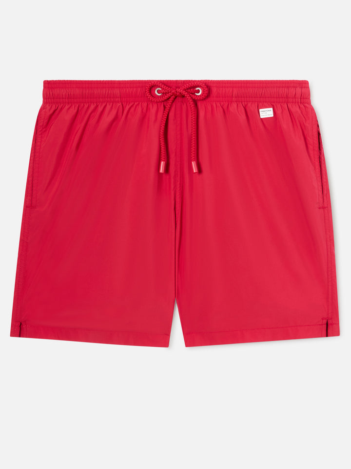 Short de bain Lighting Pantone rouge | PANTONE SPECIAL EDITION 