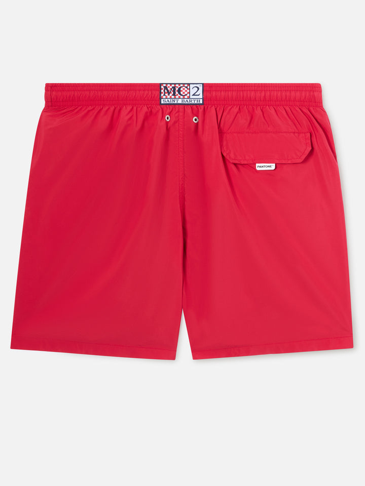 Short de bain Lighting Pantone rouge | PANTONE SPECIAL EDITION 