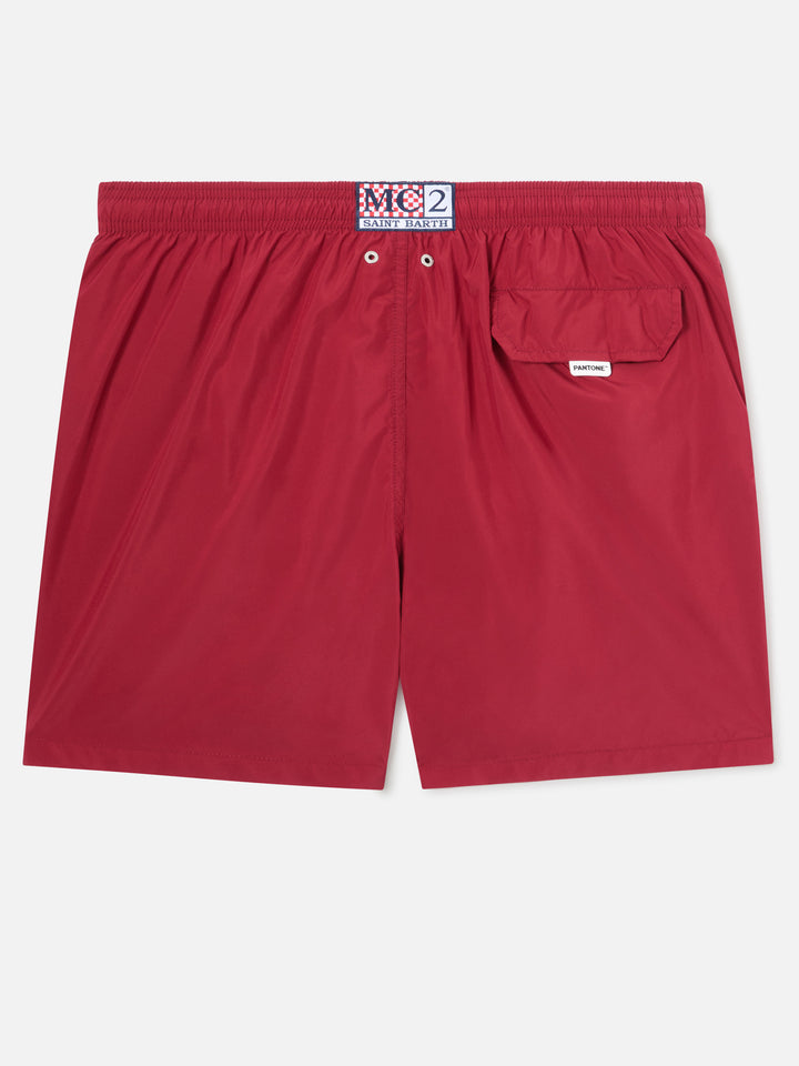 Short de bain Lighting Pantone bordeaux | PANTONE SPECIAL EDITION 