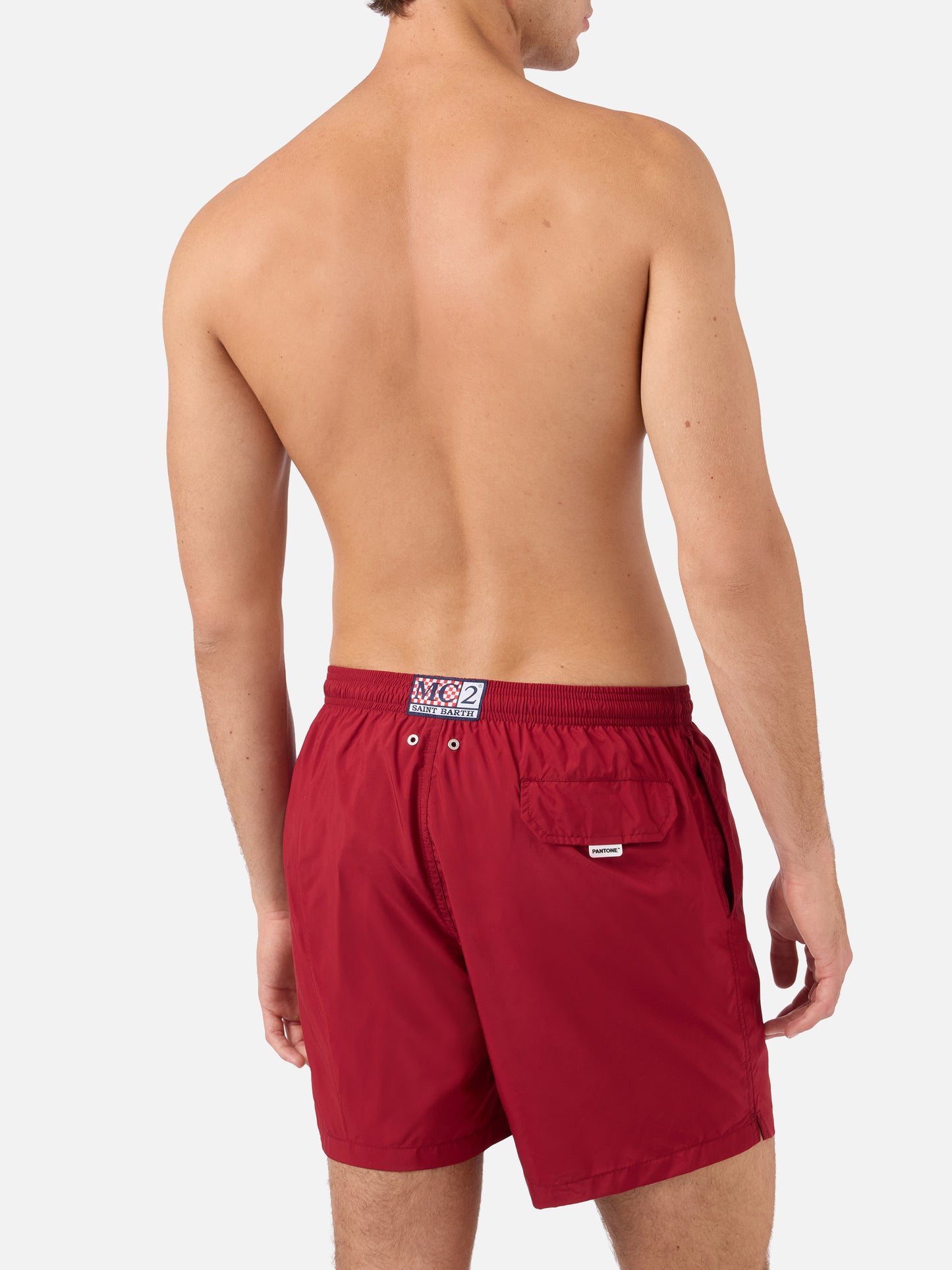 Lighting Pantone Badeshorts in Burgunderrot | PANTONE SPECIAL EDITION 