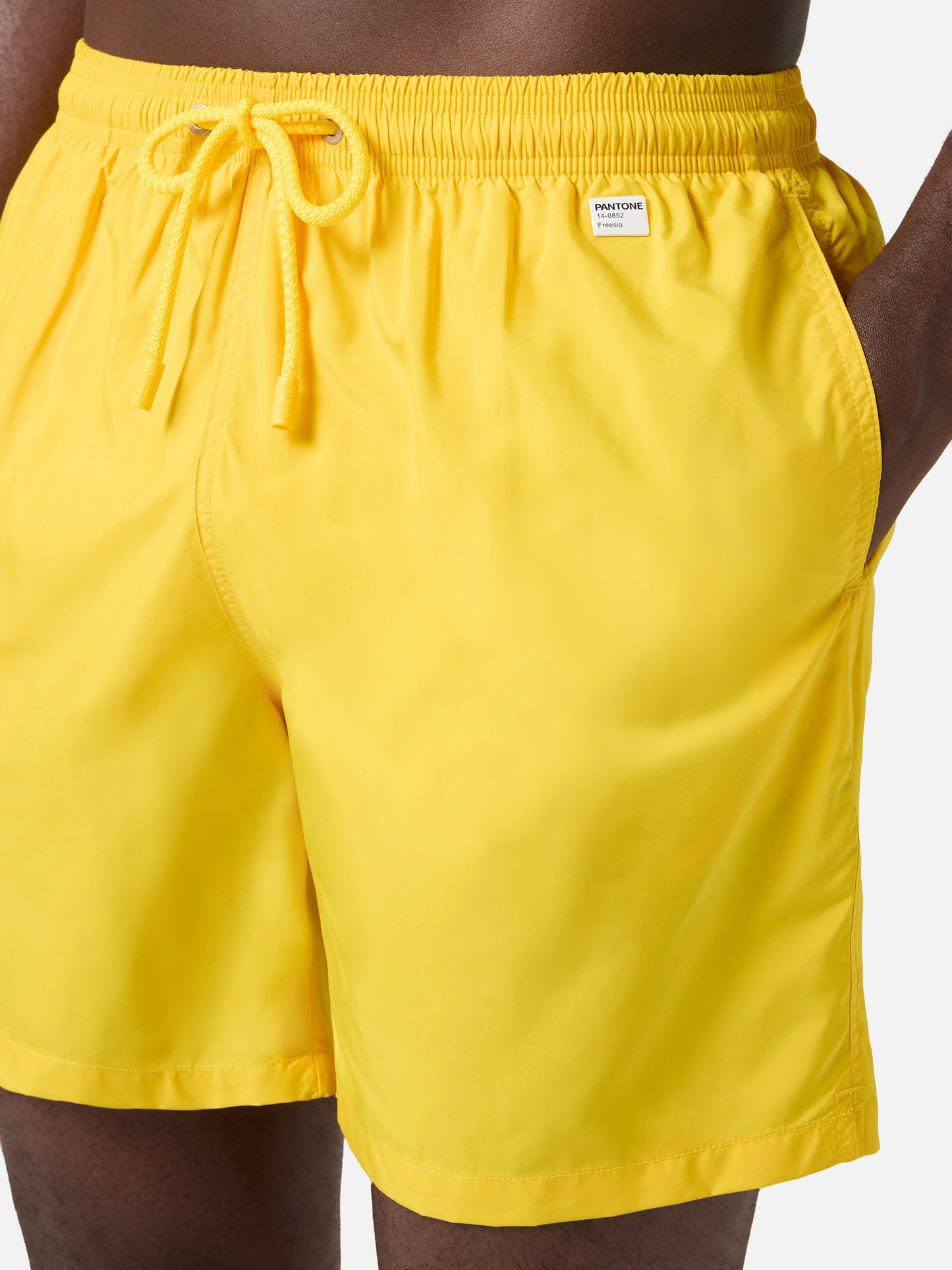Lighting Pantone swim shorts in solid yellow | Special Edition