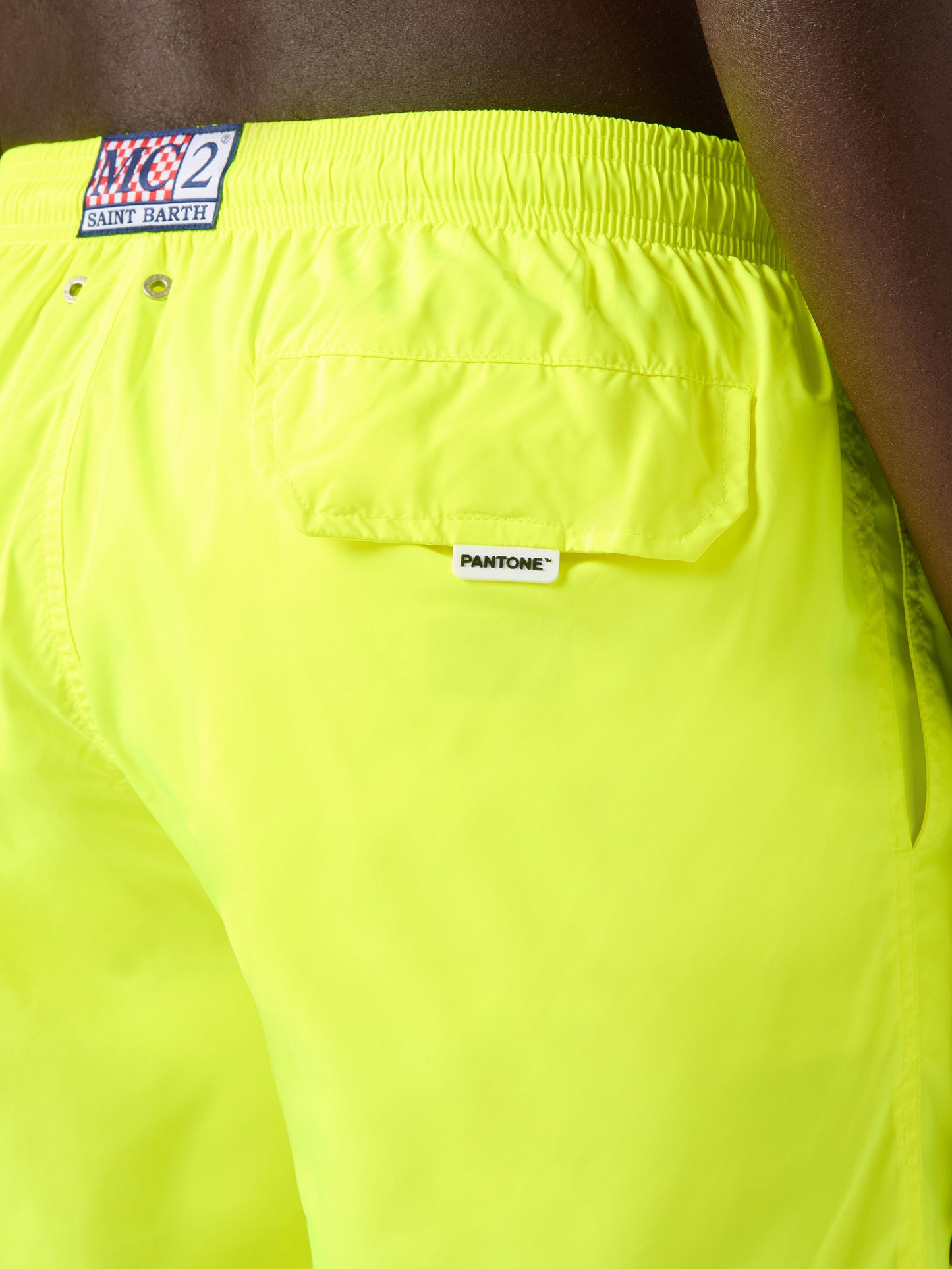 Lighting Pantone swim shorts in solid fluo yellow | Special Edition