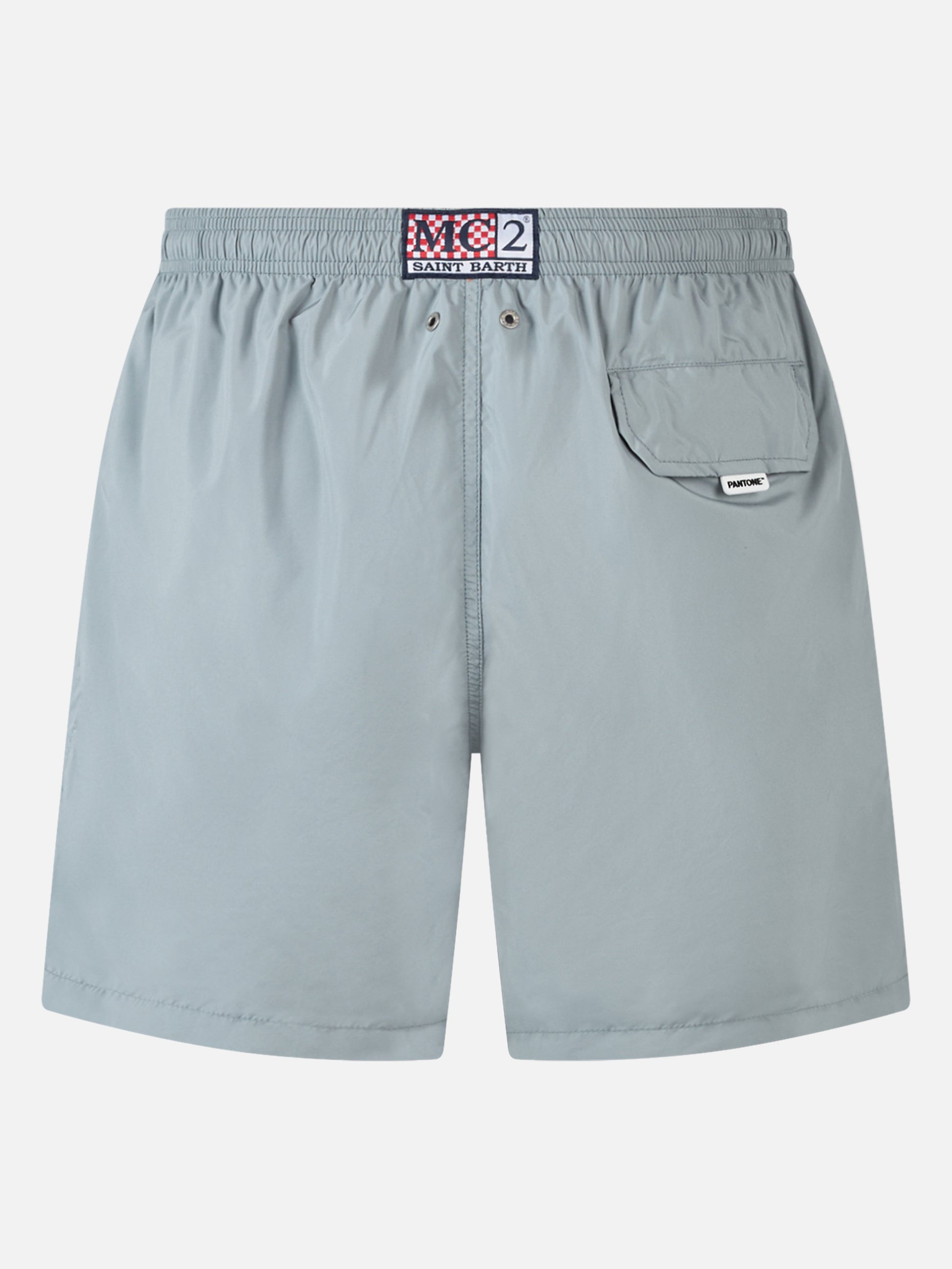 Man lightweight fabric grey swim shorts Lighting Pantone PANTONE