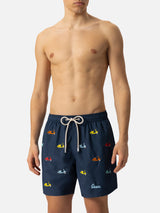 Lightweight fabric swim-shorts Lighting with Vespa embroidery | VESPA SPECIAL EDITION