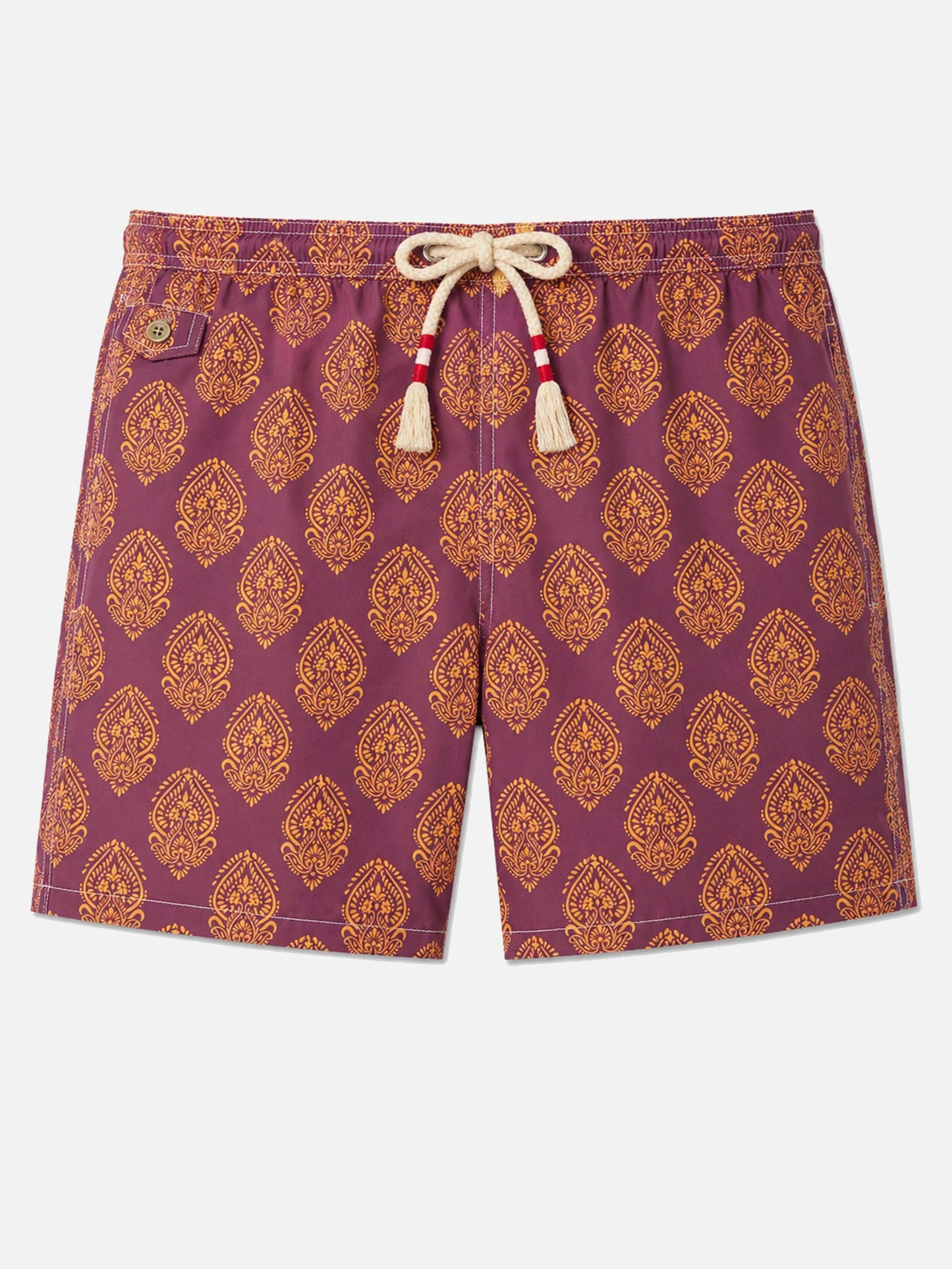 Short de bain en tissu léger Lighting 70 avec imprimé indien 