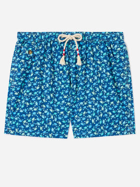 Lighting crabs print swim shorts