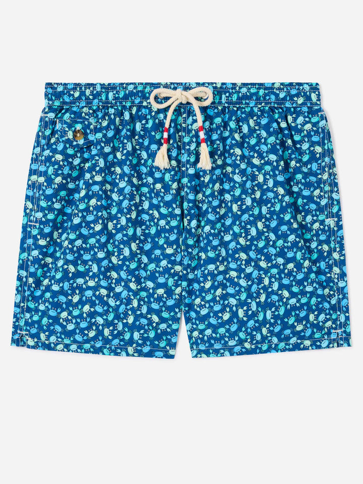 Lighting crabs print swim shorts