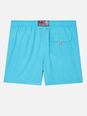 Herrenbadehose mit thermoreaktivem Druck – Gänseblümchenmuster