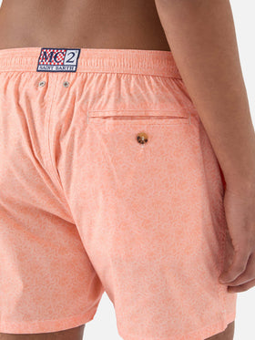 Costume mare Lighting Micro arancione con stampa polipi all-over