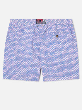 Lilac Lighting Micro swim shorts with all-over octopus print