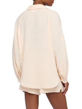 Maira off-white muslin blouse
