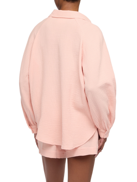 Maira pink muslin blouse