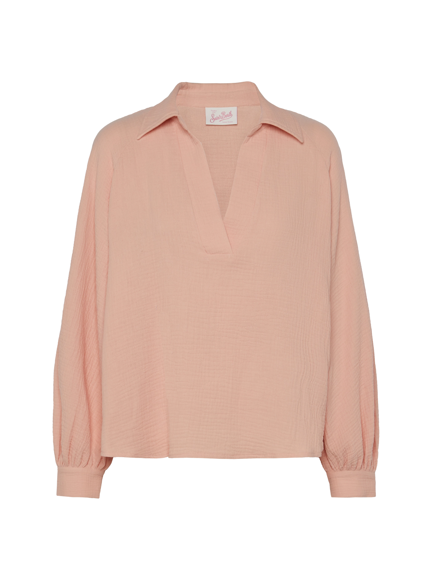 Blusa in mussola rosa Maira