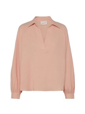 Blusa in mussola rosa Maira